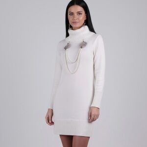 Off-Shoulder Sweater Dress